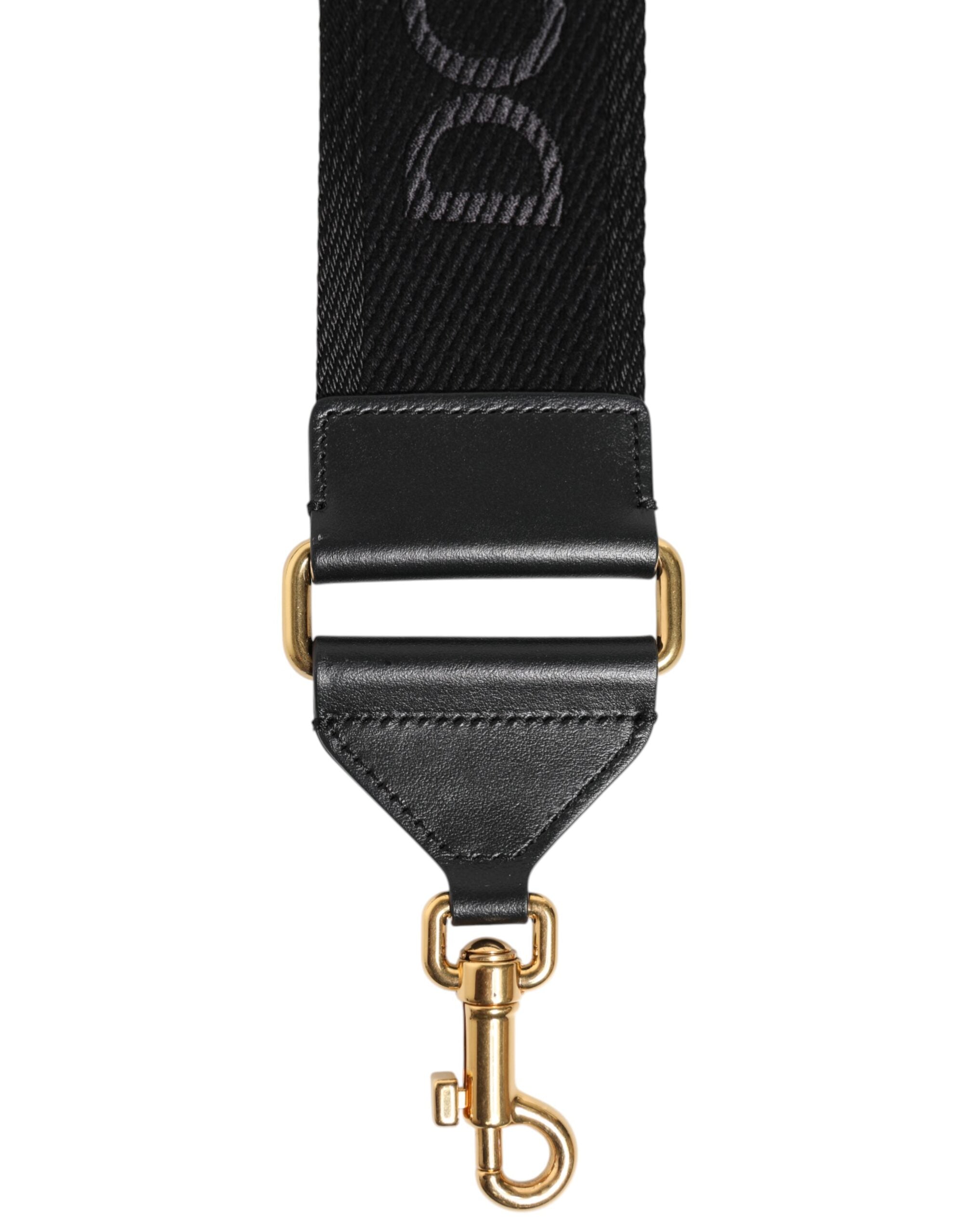 Dolce & Gabbana Black bag made of sturdy viscose with shoulder strap